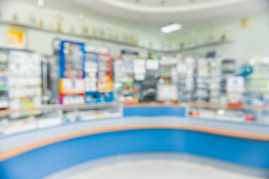 Farmacy iç arka plan bulanık