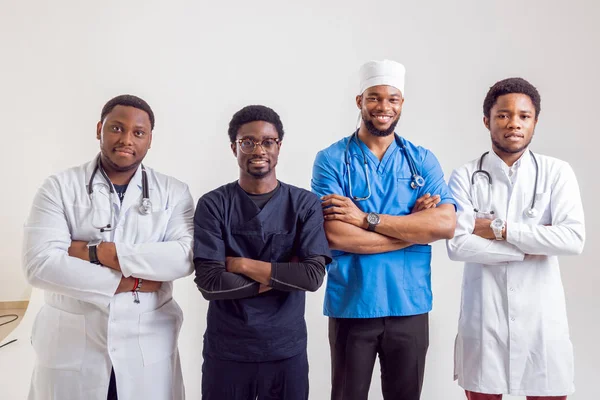 African American Doctors Team Hospital — Stock Photo, Image