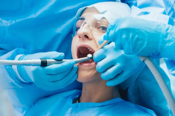Pengobatan Kehilangan Gigi Teknologi Gigi Modern — Stok Foto