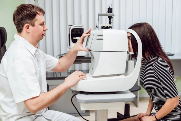 Augentonometrie Kontaktlose Tonometer Glaukom Untersuchung — Stockfoto