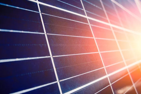 Pannelli Solari Fotovoltaico Fonte Energia Elettrica Alternativa — Foto Stock