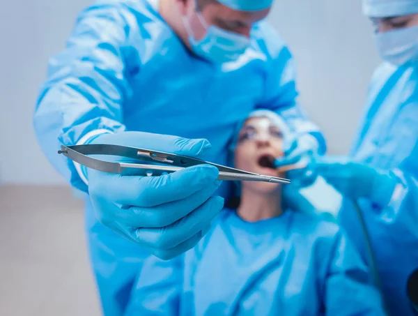 Лікування Втрати Зубів Сучасні Зубні Технології — стокове фото