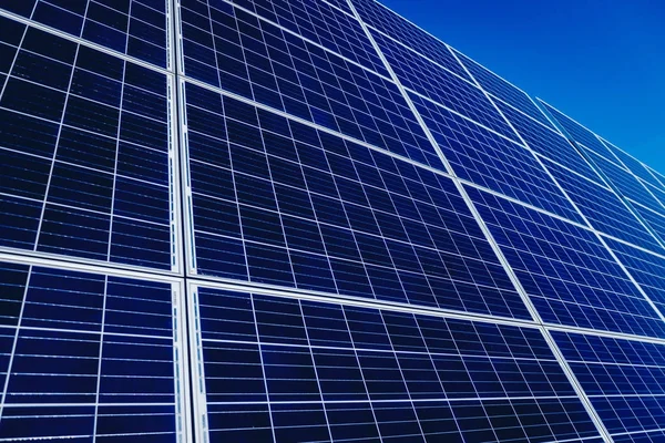 Textur Von Sonnenkollektoren Alternative Stromquelle — Stockfoto