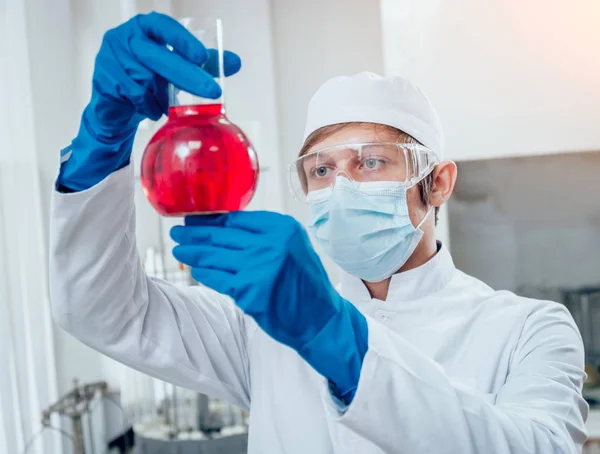 Técnico Científico Trabajando Laboratorio Formación Médica — Foto de Stock