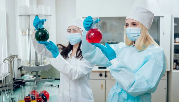 Technicus Van Wetenschap Het Werk Het Laboratorium Medische Achtergrond — Stockfoto