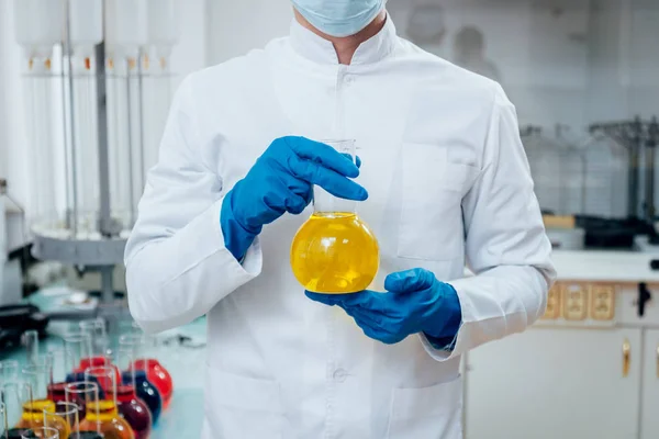 Técnico Científico Trabajando Laboratorio Formación Médica — Foto de Stock