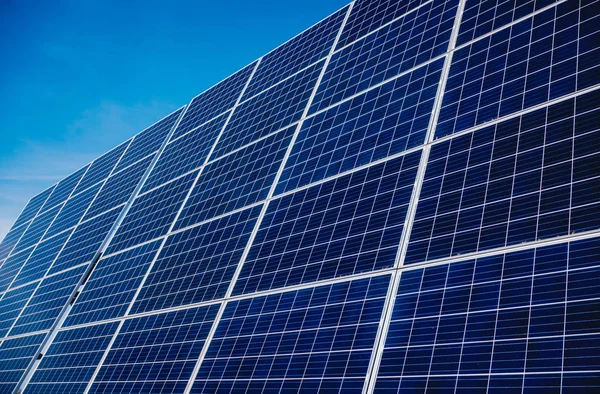 Textura Paneles Solares Fuente Electricidad Alternativa — Foto de Stock