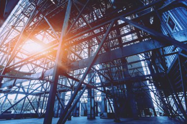 Modern silolar Tahıl hasat depolamak için. Tarım. 