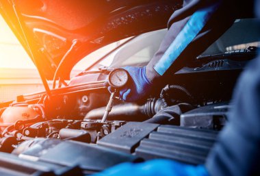 Motor sıcaklık ölçüm, araba servisi için elinde Kızılötesi Lazer termometre