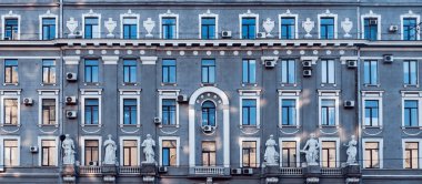 Tarihi bina cephe. Cental Europe stili.