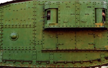 Eski İngiliz tank. Birinci Dünya Savaşı.