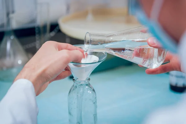 Tecnico Scientifico Lavoro Laboratorio Contesto Medico — Foto Stock