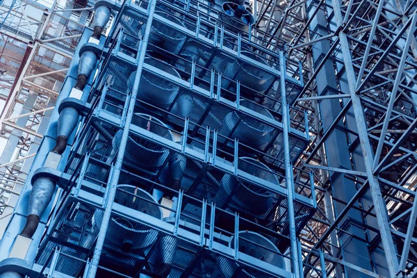 Silos Modernos Para Armazenar Colheita Grãos Agricultura — Fotografia de Stock