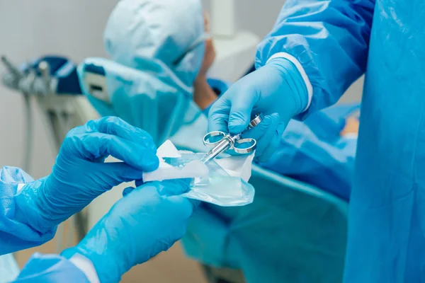 Preparação Para Cirurgia Dentária Anestesia Tecnologias Modernas — Fotografia de Stock
