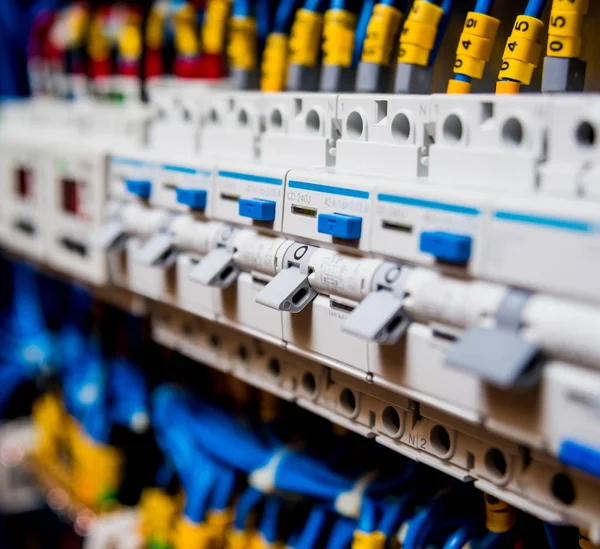 Voltage Switchboard Circuit Breakers — Stock Photo, Image