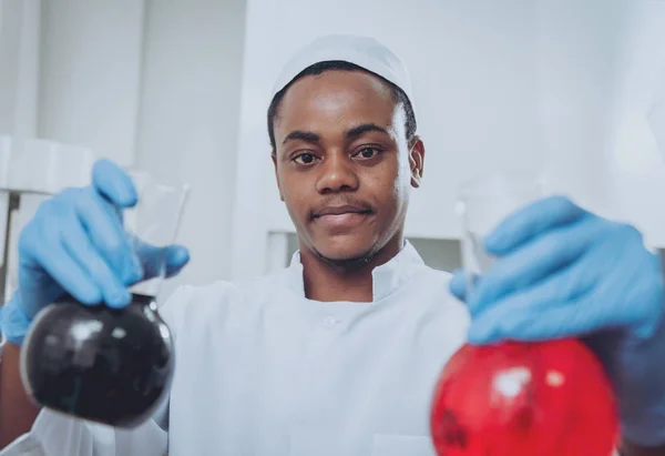 Técnico Científico Trabajando Laboratorio Formación Médica — Foto de Stock