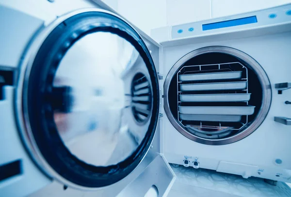 Stérilisation Des Instruments Médicaux Autoclave Cabinet Dentaire — Photo