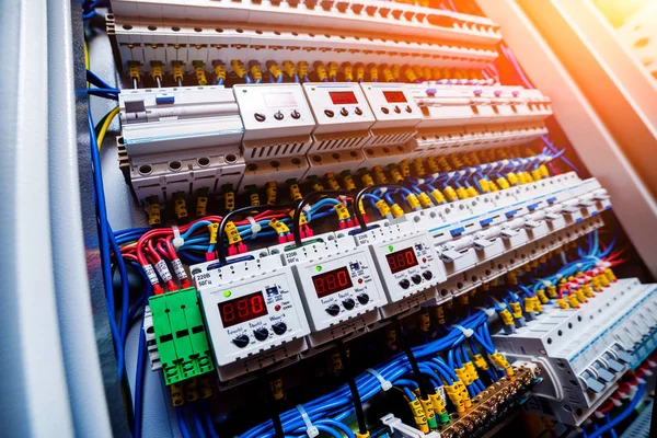 Voltage Switchboard Circuit Breakers — Stock Photo, Image