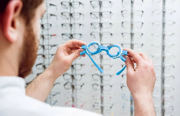 Zkušební Snímek Vyzkoušejte Brýle Optometrie — Stock fotografie