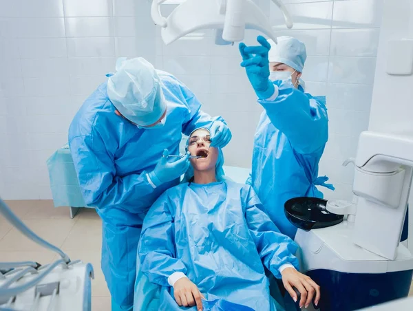 Підготовка Хірургії Зубів Анестезії — стокове фото