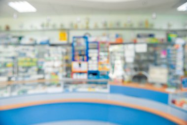 Farmacy iç arka plan bulanık