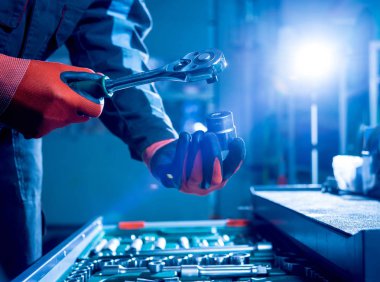 Otomatik tamir servis araçlarında. Yakın çekim