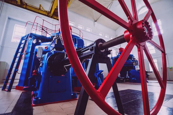 Turbine Generatoren Waterkrachtcentrale Interieur — Stockfoto