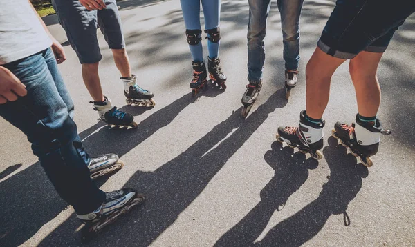 Patas Zapatillas Patinaje Parque Skate — Foto de Stock