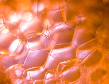 Renkli sabun ve su kabarcıkları. Soyut arkaplan.