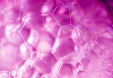 Renkli sabun ve su kabarcıkları. Soyut arkaplan.