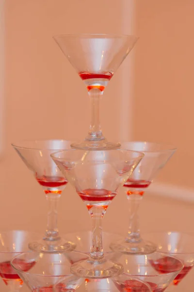 Verres de champagne rose — Photo