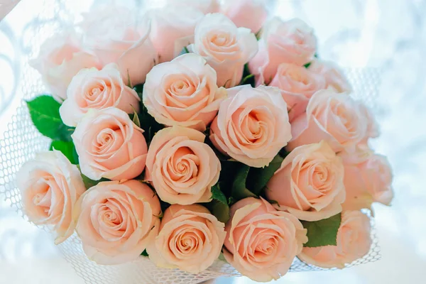 Tea roses bouquet — Stock Photo, Image