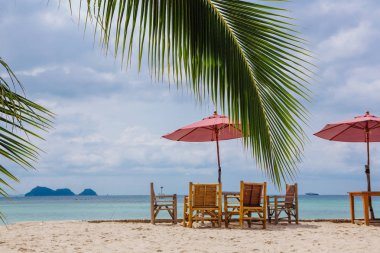 Tropik sahilde Restoran