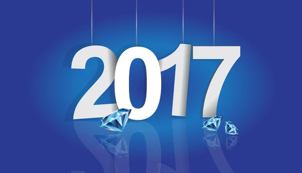 Año Nuevo 2017 — Vector de stock