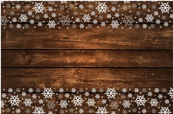 Sfondo di Natale in legno — Vettoriale Stock