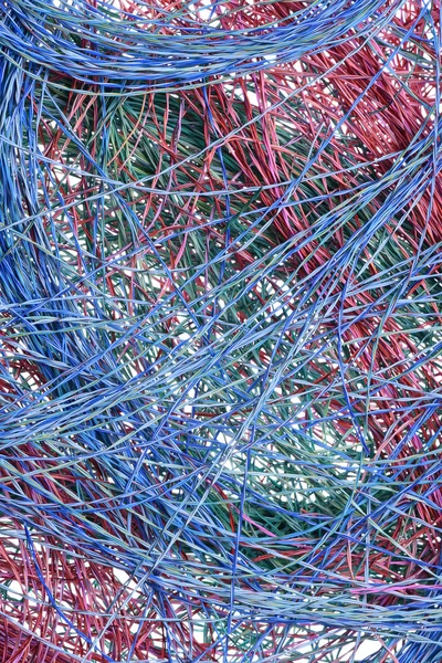 Renkli kablolar ve teller — Stok fotoğraf