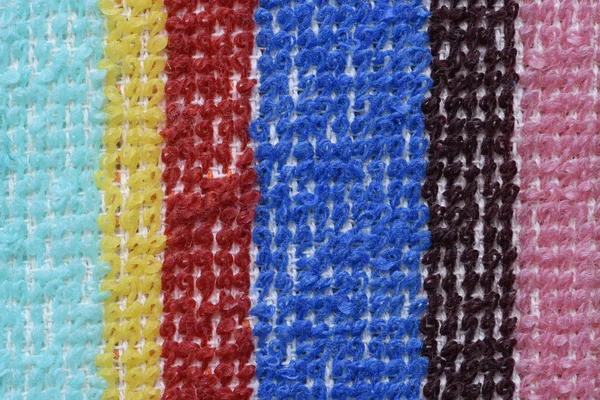 Veelkleurige stof strepen voor de afwas — Stockfoto