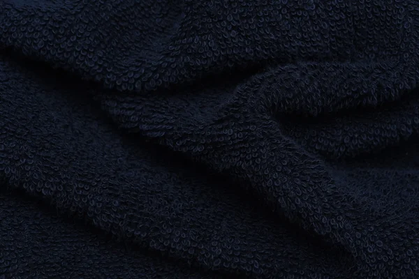 Черное полотенце крупным планом — стоковое фото