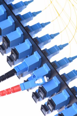 Fiber kablolar sc bağlayıcılar portre