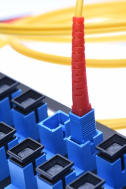 Fiber optik ağ kablosu ile optik dağıtım çerçeve