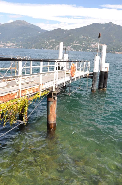 Jetty di danau Como — Stok Foto