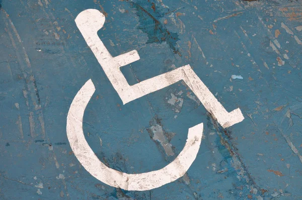 Señal de permiso de estacionamiento para discapacitados —  Fotos de Stock