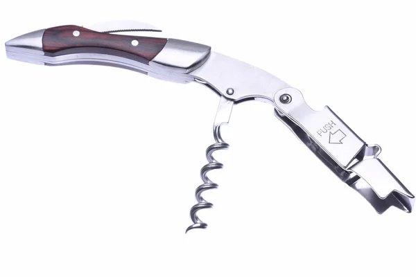 Corkscrew isolated on a white background — Stock Photo, Image