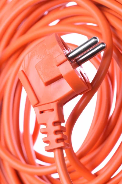 Elektrische kabel met plu — Stockfoto