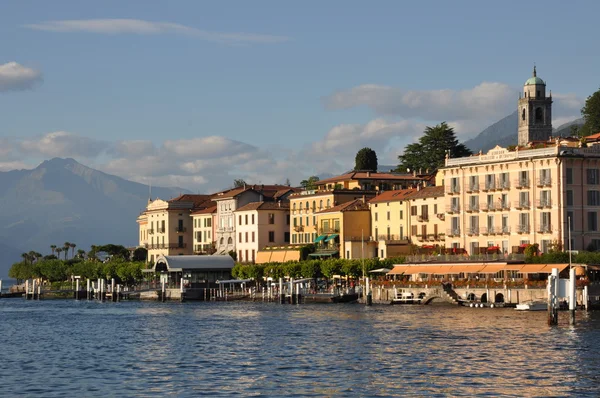 Italian town Bellagio and Como lake Stock Image