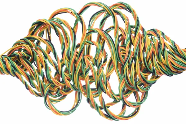 Colorful computer cables — Stock Photo, Image