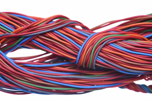 Colorful computer cables — Stock Photo, Image