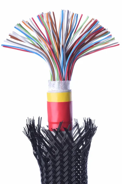 Cable de la red de telecomunicaciones — Foto de Stock