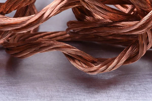 Materias primas de alambre de cobre — Foto de Stock