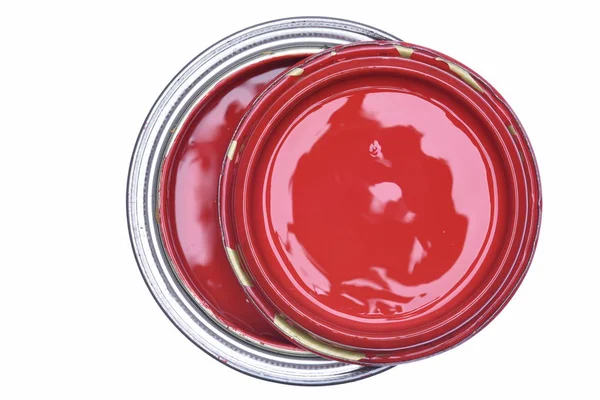 Can of Red Paint — Stock Photo, Image